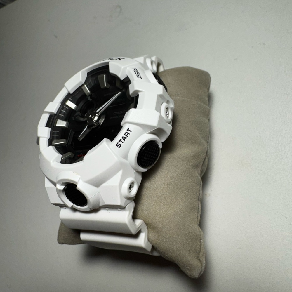 Casio G-Shock GA-100 White Analog Digital Watch | Shock Resistant | 200M WR